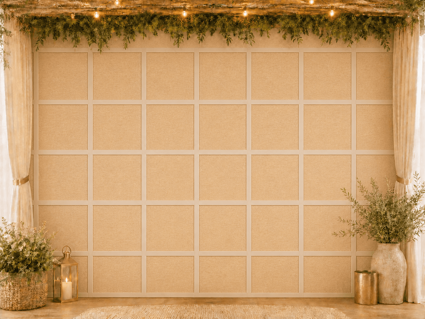 Panel wall style with printed panel surfaces