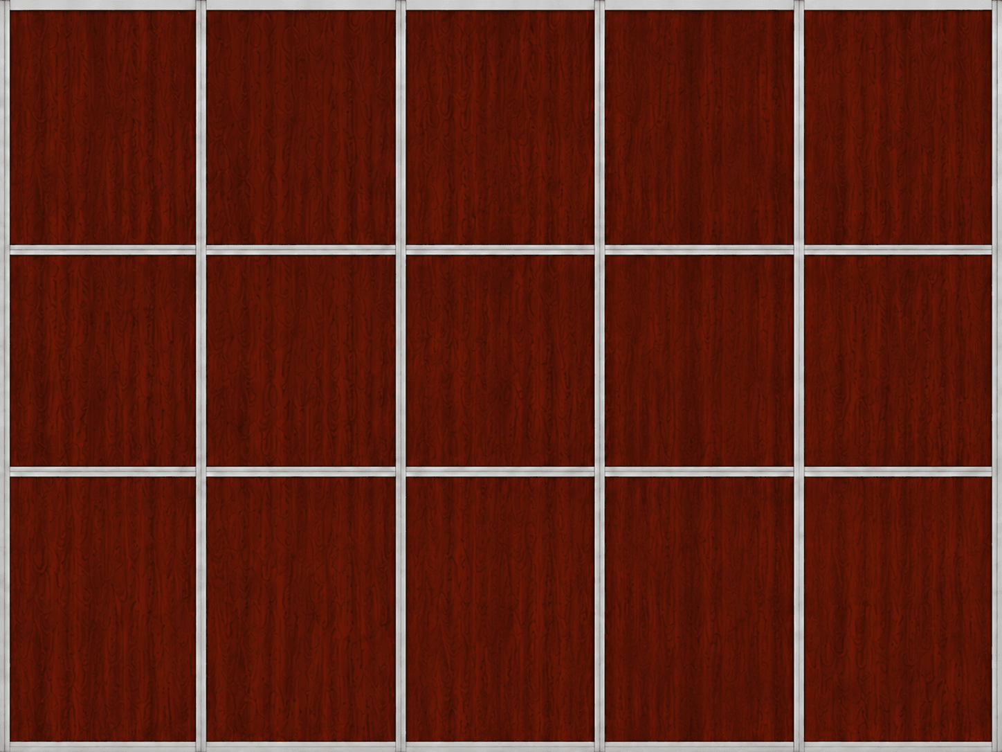 Mahogany printed panel finish