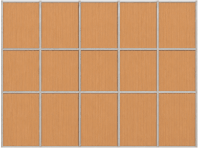 Warm oak printed panel finish