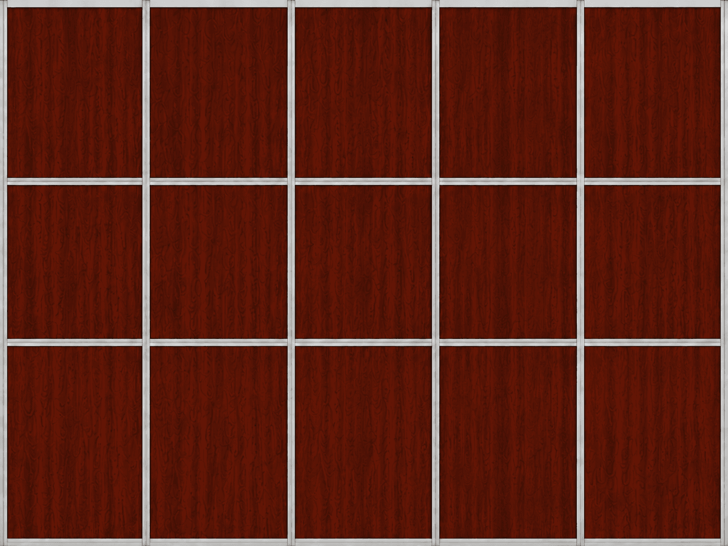 Mahogany printed panel finish